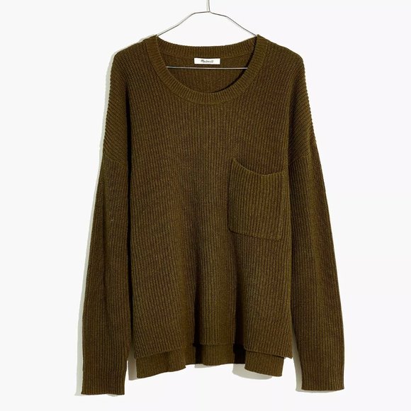 NEW Madewell Thompson Pocket Pullover Sweater Top - Picture 7 of 9
